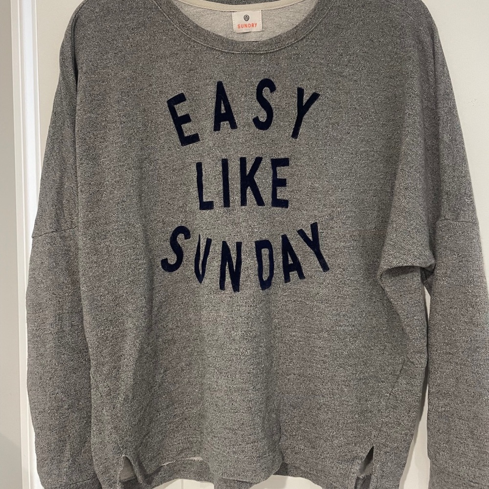 Sundry “Easy like Sunday” crew neck top